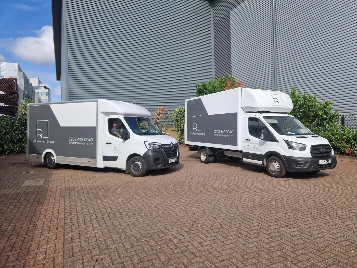 The Removal Group liveried removal vans in London